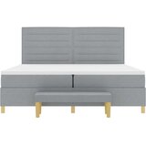  s opruga kutije Svjetlosiva 200 x 200 cm tkanina | shoptok.hr