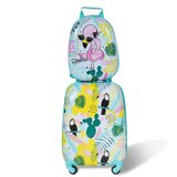  Dječji putni kovčeg + ruksak, flamingo | shoptok.hr