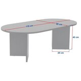 Hanah home Klub sto Sable, 119x40x60 cm, Boje hrasta | Eponuda.ba