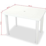  3-dijelni bistro set od plastike bijeli | shoptok.hr