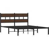  Okvir kreveta bez madraca s uzglavljem boja hrasta 137x190 cm | Eponuda.com