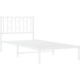 vidaXL Metalni okvir za krevet s uzglavljem bijeli 90 x 190 cm | shoptok.hr