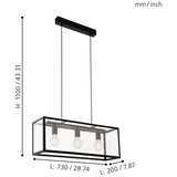 Eglo 49393 - luster charterhouse 3x E27/60W/230V | Eponuda.com