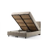 Hanah home Safir 90 x 190 - Brown Brown Single Bed Base & Headboard Cene
