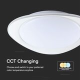  LED prigušiva plafonska svetiljka LED/40W/230V 3000-6500K 45 cm bela + daljinski upravljač | Eponuda.com