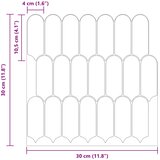  Pernata pločica 50 pcs Svjetloplava 30 x 30 cm Poliuretan i PET | shoptok.hr