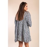 Fenzy Pamučna Mini Haljina S Uzorkom, Tamnoplava | shoptok.hr