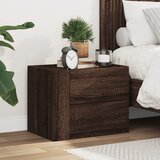  Zidni noćni ormarić boja smeđeg hrasta 45 x 30 x 35 cm | shoptok.hr