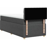  Krevet s oprugama i madracem tamnosivi 90 x 190 cm od tkanine | shoptok.hr