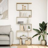 vidaXL Pregrada / regal za knjige 6 razina hrast 70x24x193 cm drveni | shoptok.hr