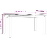 5-dijelni vrtni blagovaonski set od masivne tikovine | shoptok.hr
