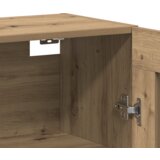 Ogreti omarice 2 pcs Artisan hrast in črna 69,5 x 34 x 90 cm | Shoptok.si