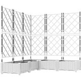  Vrtna saksija 5 pcs Bijeli 120 x 120 x 125,5 cm Plastika | Eponuda.ba