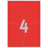 Avery Zweckform Etikete za označevanje, rdeče 105 x 148 mm | Shoptok.si