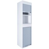 MID.YOU pisarniška omara aktos xl, bela, siva | Shoptok.si