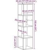 vidaXL Kutni ormarić boja staro drvo 33x33x132 cm konstruirano drvo | shoptok.hr