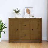  Komoda medeno rjava 100x35x74 cm trdna borovina, (20654413) | Shoptok.si
