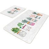 Mila Home Bijele od samta kupaonske prostirke u setu 2 kom 60x100 cm Succulent – Cijene