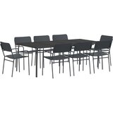  Blagovaonski set 9 kom. Antracit Čelik | shoptok.hr