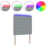  LED uzglavlje Linijski dizajn Svjetlosiva 80 cm Tkanina | shoptok.hr