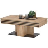 Livetastic klubska miza, črna, hrast artisan | Shoptok.si