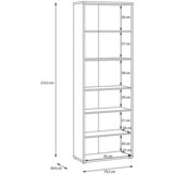 CARRYHOME REGAL 74,5/214,3/34,9 cm peščene barve | Shoptok.si