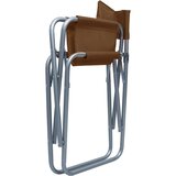  Redateljske stolice 2 kom čelične smeđe | shoptok.hr