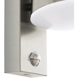 Eglo Caldiero spoljna zidna lampa/1, e27, sa senzorom, čelik/bela | Eponuda.com