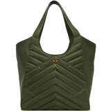 Pinko TOTE BAG PUZZLE RECYCLE Zelena Cijene