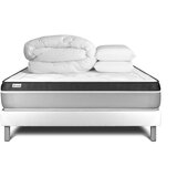 VITALIT Celoten paket za posteljo - Vzmetnica 140x200 cm + Vzmetni okvir z letvami (v kompletu) + 2 vzglavnika + Prevleka - Vital Ergo, (21613644) Cene