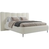 MID.YOU OBLAZINJENA POSTELJA 160 cm x 200 cm , les, tekstil, leseni material krem barve | Shoptok.si
