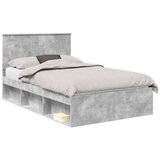  Konstrukcija postelje Beton 120 x 200 cm Masivno borovo les, (5000104274) | Shoptok.si