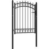  Vrata za ogradu EMMEN s šiljcima čelik 103x109,5 cm crna Cene