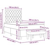  Postelja z vzmetnico Temno zelena 120 x 200 cm Žamet, (5000127304) | Shoptok.si