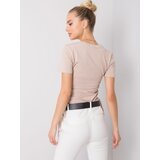 BASIC Feel Good T-shirt-RV-TS-5949.05-beige | Shoptok.si