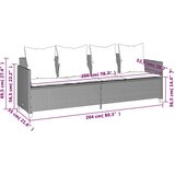 5-dijelni vrtni set sofa s jastucima bež od poliratana | shoptok.hr