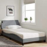 Krevet s madracem Dover svjetlosivi 100x200 cm od tkanine | Eponuda.ba
