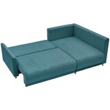 P & B KOTNA SEDEŽNA GARNITURA, rebrasti žamet svetlo modra | Shoptok.si