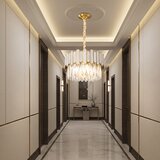 Toolight Viseća lampa s kristalićima APP1746-4CP 40 cm Zlato | shoptok.hr