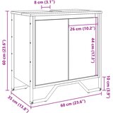 Ormarić za umivaonik boja hrasta 60x35x60 cm konstruirano drvo | shoptok.hr