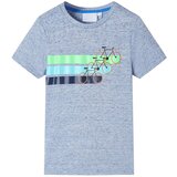  Dječja majica s kratkim rukavima plava prošarana 128 | shoptok.hr