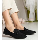 Gemre Black women's openwork loafers with ornament Mensory | Shoptok.si