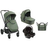 Kikka Boo Kolica Kara premium 3in1 set sa autosedištem I-Prime I-size i tvrdom korpom Army Green | ePonuda.com