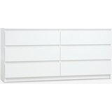  Komoda 3+3 fioke bela Cene