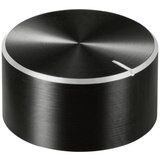 TRU COMPONENTS TC-11696480 okretni gumb s gumbom za obilježavanje crna (Ø x V) 25 mm x 13 mm aluminij, plastika 1 St. | Eponuda.ba