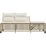  3-dijelni set kutne vrtnih sofa od poliratana s jastucima bež | shoptok.hr
