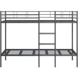 vidaXL Dvoposteljna postelja brez vzmetnice črna 100x200 cm jeklo | Shoptok.si