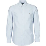 CHEMISE AJUSTEE EN OXFORD COL BOUTONNE LOGO PONY PLAYER MULTICO Blue