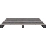  Za krevet od paleta od masivne borovine sivi 180 x 200 cm | shoptok.hr