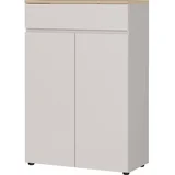 Kremno bela komoda v mat dekorju 80x120x40 cm Lissabon –